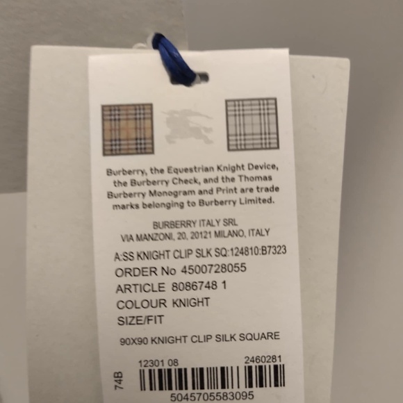 Burberry Silk Scarf - Picture 6 of 6